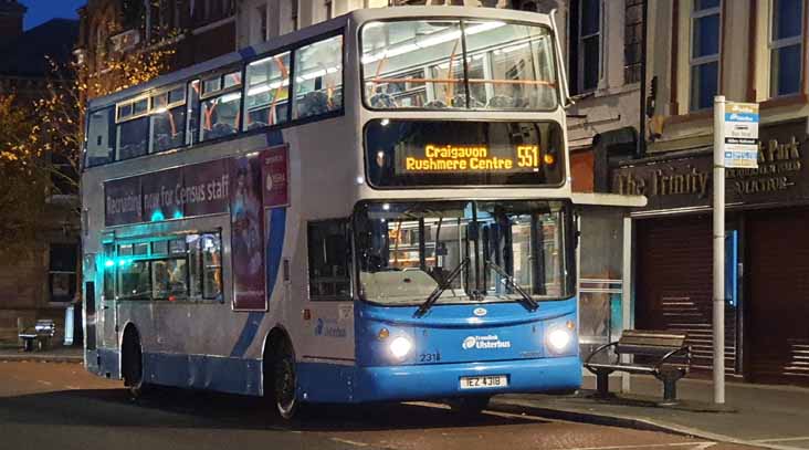 Ulsterbus Volvo B7TL Alexander ALX400 2318